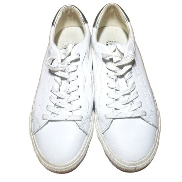 Madewell Shoes - Madewell White Leather Low-top Lace-up Sneakers Size 8.5